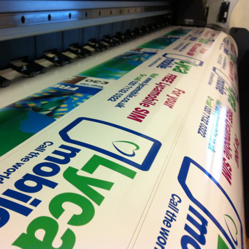 Selfadhesive vinyl printing